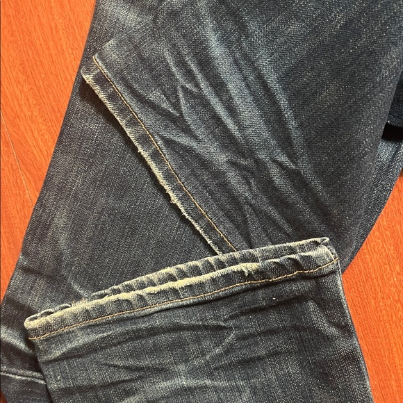 Hot Pepper Korean designer Women's Straight Leg Jeans in Dark Blue - Picture 7 of 14